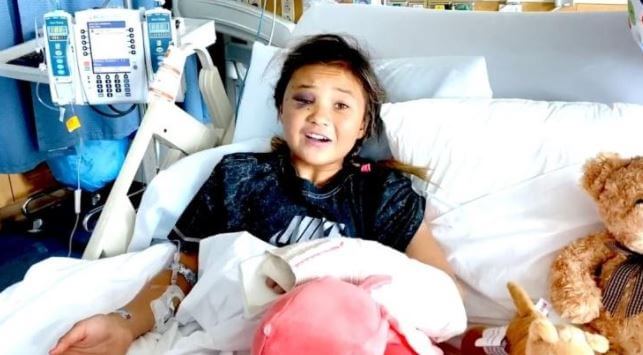Stu Brown daughter Sky Brown after accident.